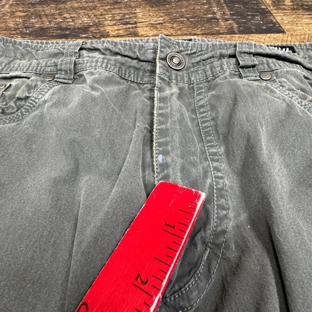 KUHL Mens 34x30 Pants Vintage‎ Patina Dye Cargo Outdoor Khaki Gray